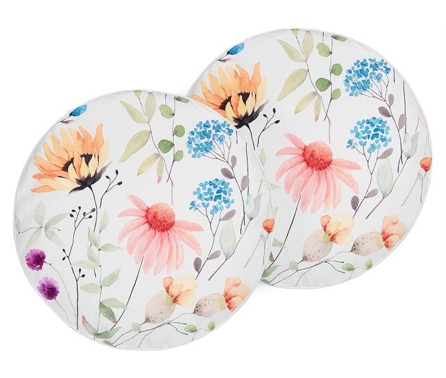 Beliani Cojín de jardín MONESI 40x40 Multicolor