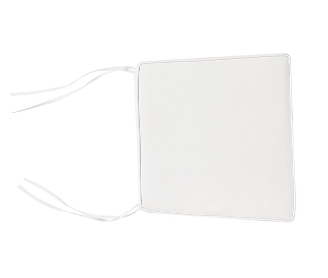 Beliani Cojín de asiento TERNI Blanco/ Beige
