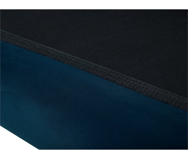 Beliani Sofá de 3 plazas Terciopelo BODO Azul Marino