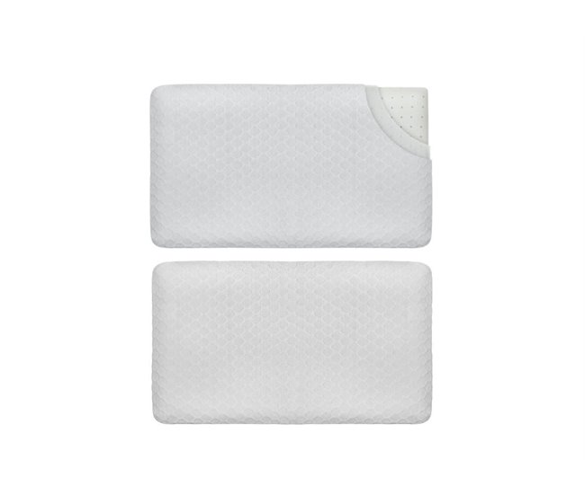 Almohada EXTRA FINA S para Personas que Duermen Boca Abajo (2 F) Blanco