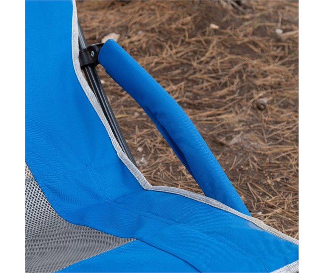 Aktive Silla plegable baja y transpirable Azul