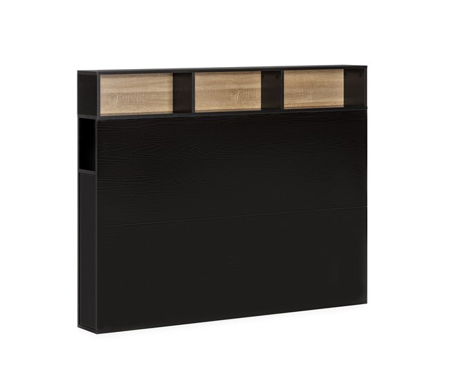 Cabecero de cama Zeus 2 puertas 9 huecos 165 Negro
