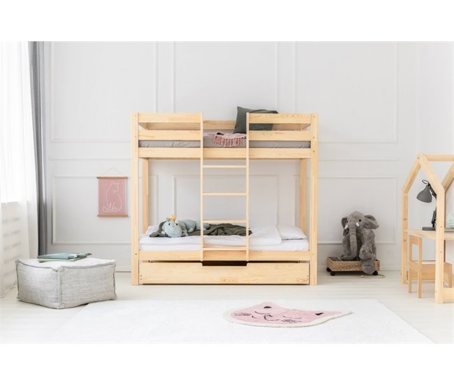 Litera cabina Mila de madera CLPN 90x140 Natural