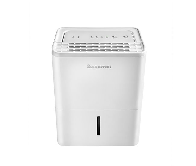 Deshumidificador, Ariston, Deos 16S, 16 litros, Vertical u Horizontal, Clase Energetica B Blanco Brillo
