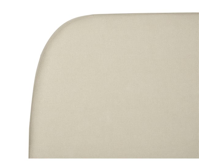 Beliani Cama de agua Poliéster ROISEL 201x226 Crema