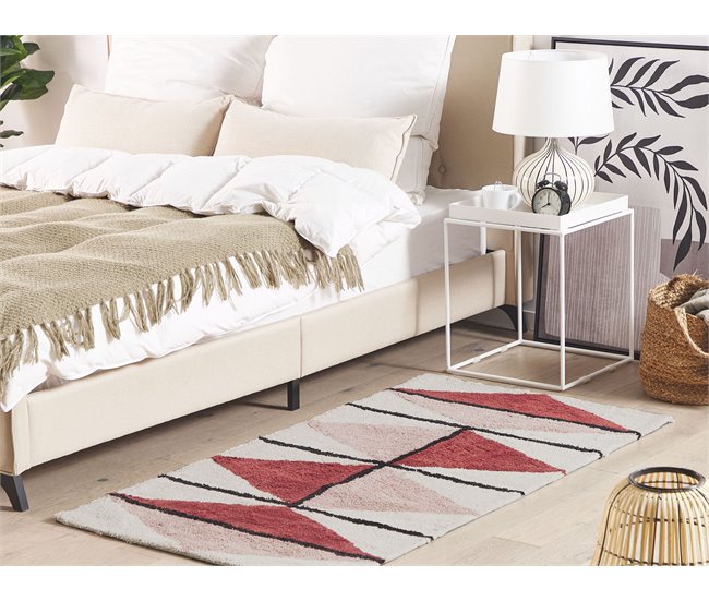 Beliani Alfombra de pelo corto PURNIA 80x150 Beige