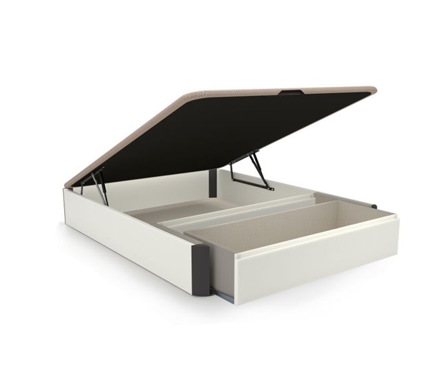 Canapé Luxury Max 3D 150x190 Blanco/ Gris