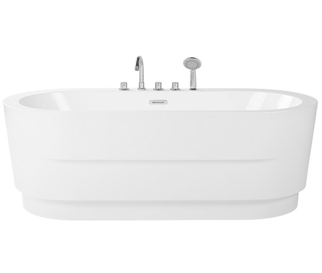 Beliani Bañera independiente EMPRESA 80x170 Blanco