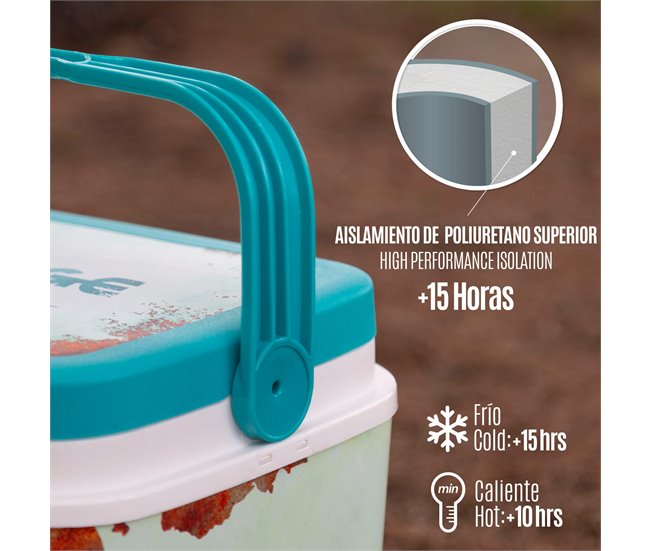 Aktive Nevera rígida de playa 24 litros Classic Azul