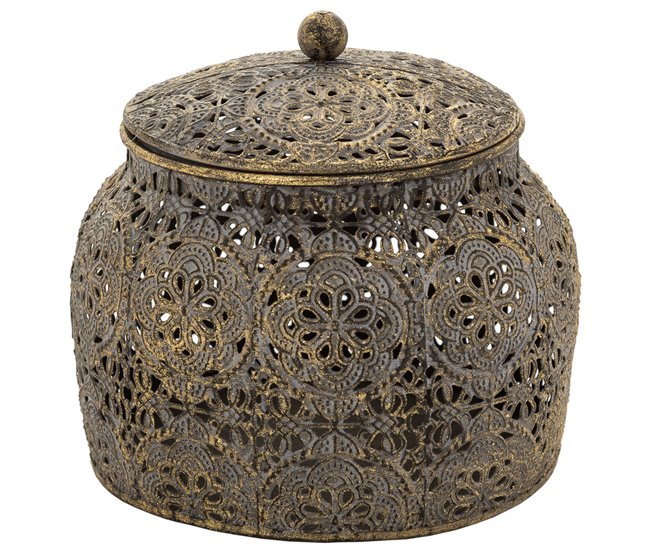 Caja Joyero de metal Marron