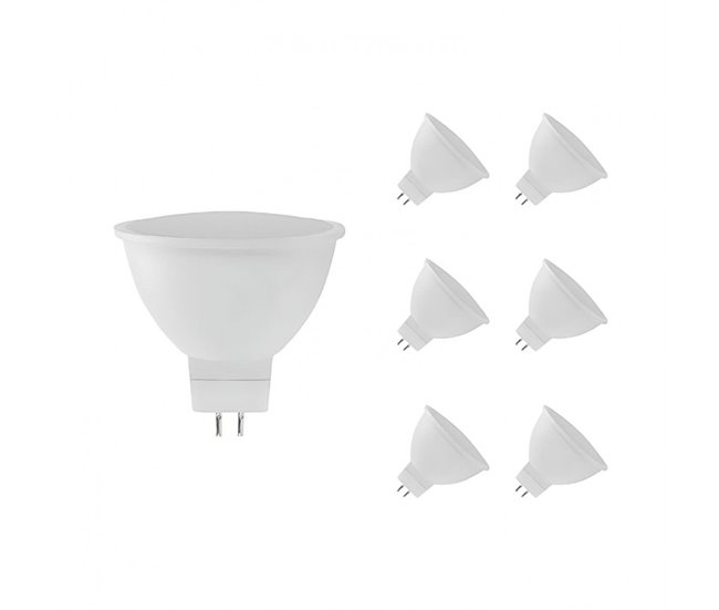 Pack 6 Bombillas LED Spotlight Raydan Home Blanco