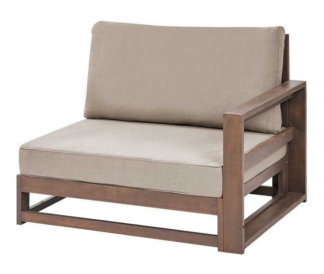 Beliani Conjunto de jardín Madera de acacia con certificado FSC® TIMOR Madera