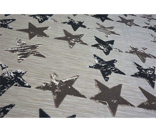 Alfombra LISBOA Estrellas Estrellitas 120x170 Marron