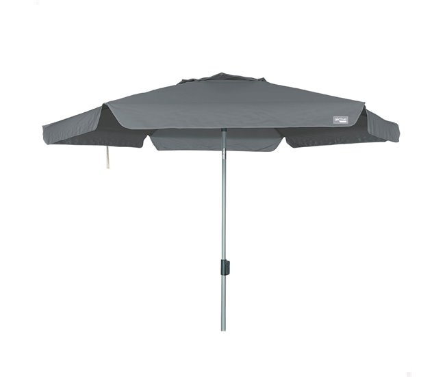 Aktive Sombrilla grande jardín antiviento hexagonal inclinable UV50 Antracita