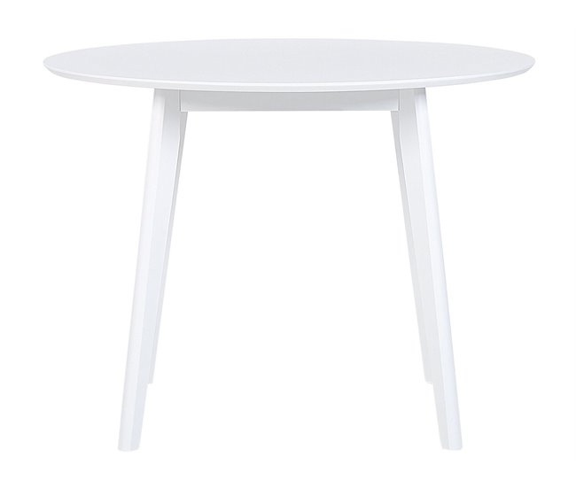 Beliani Conjunto de comedor ROXBY Blanco
