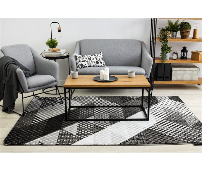 Alfombra INTERO BALANCE 3D Puntos 240x330 Gris
