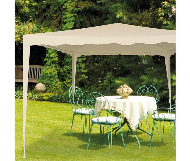 Cenador crema 300x300x240 Aktive Garden Crema