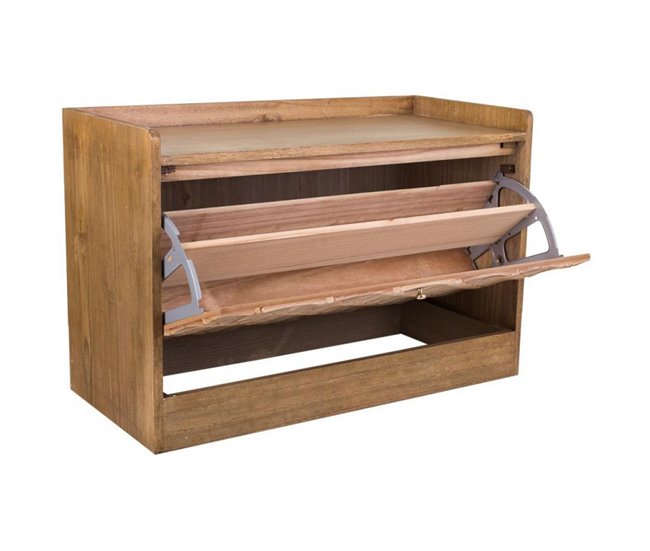 Banqueta Zapatero de madera Natural