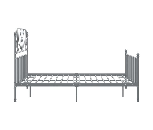 Estructura de cama de metal 160x200 Blanco