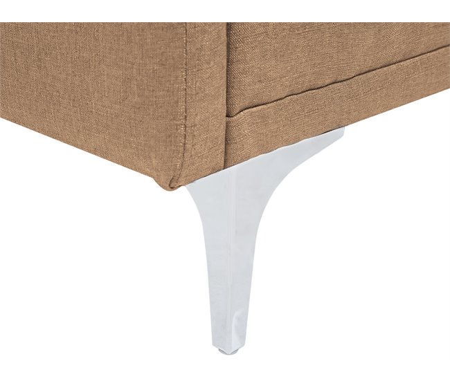 Beliani Sofá cama Poliéster LUCAN Beige