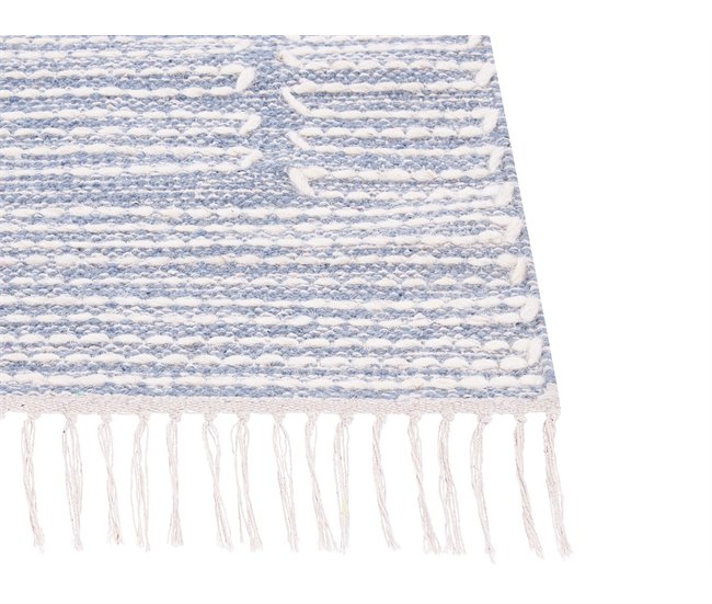 Beliani Alfombra de pelo corto ANSAR 80x150 Blanco/ Beige