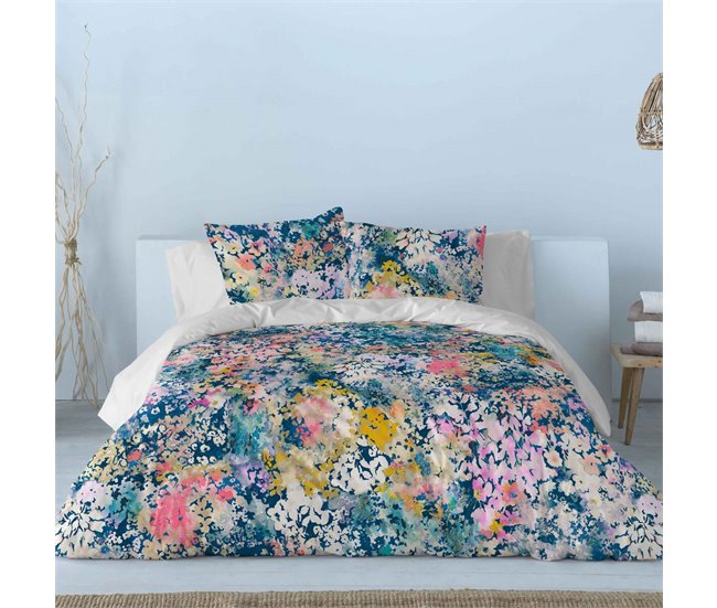 Funda nórdica FLORETTE Azul