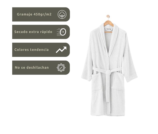 Albornoz Ducha Baño Blanco