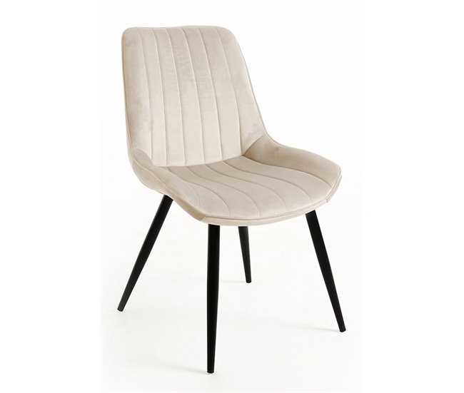 Pack 4 Sillas Lene Terciopelo Beige