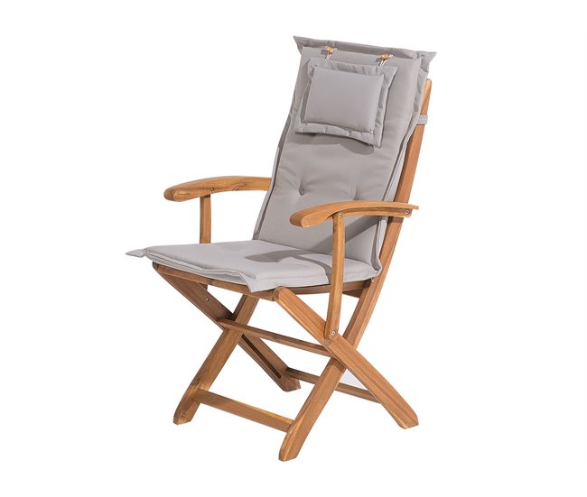 Beliani Conjunto de comedor MAUI Gris Oscuro