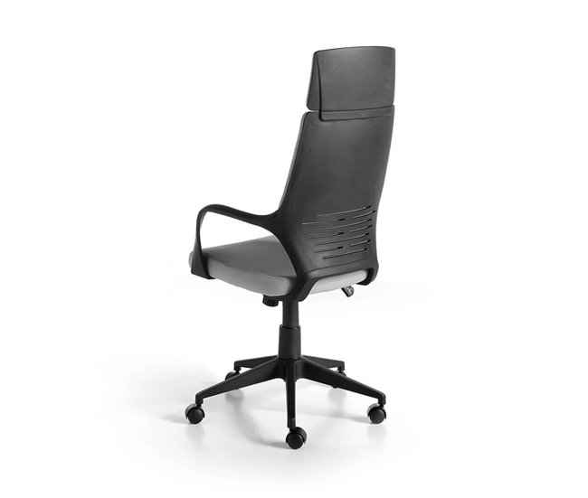 ANGEL CERDA Silla oficina giratoria gris Negro