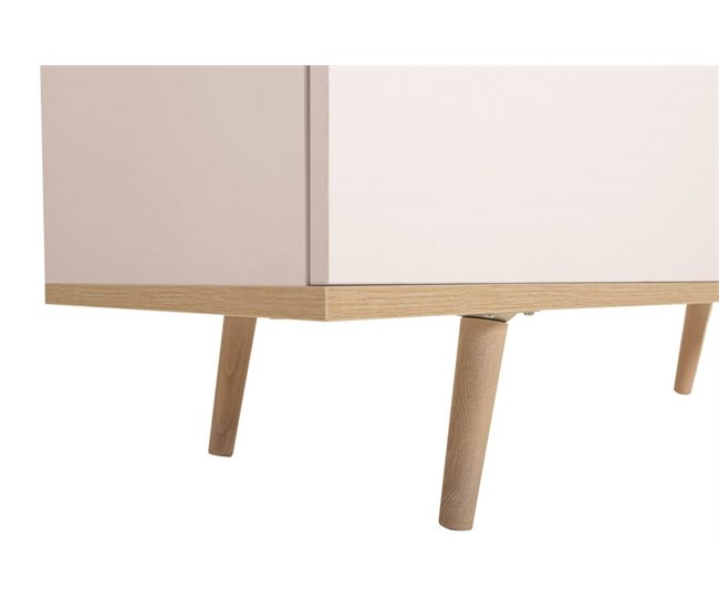 Cómoda doble con 3+3 cajones NORDIC Blanco/ Madera