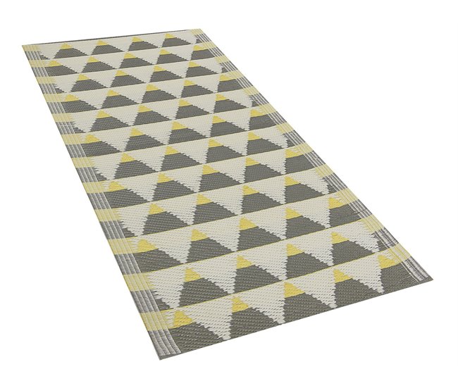 Beliani Alfombra de pelo corto HISAR 60x105 Gris