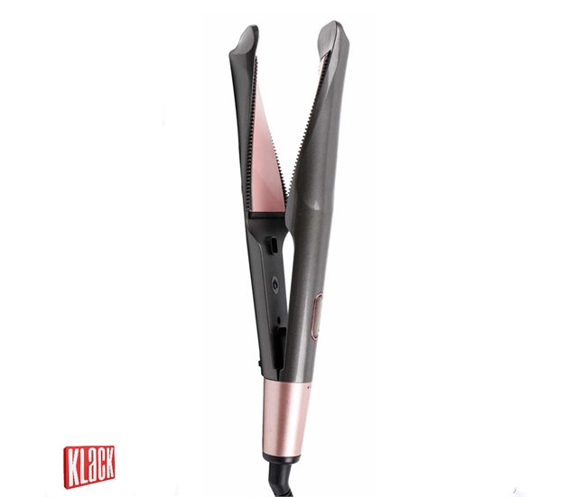 Plancha de Pelo Profesional Ondulador de Cerámica Tormalina KLACK® Negro