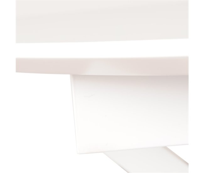 Mesa de cocina extensible ELIPSE 100/130x100cm Blanco