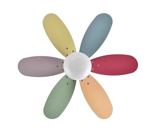 Ventilador De Techo Metal Serie Alves Blanco
