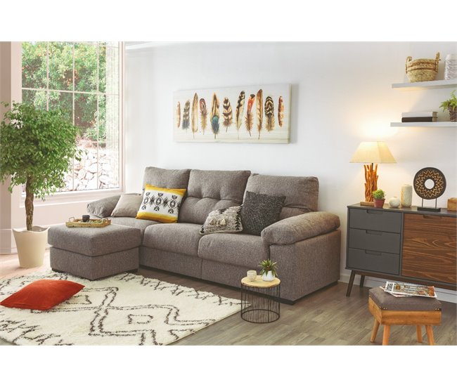 Chaise longue MIA reversible Gris Claro