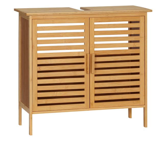 Armario de Baño Bambú kleankin, hogar - baño Marron