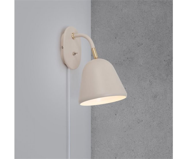 Aplique de pared Fleur Metal  Retro - Vintage Beige