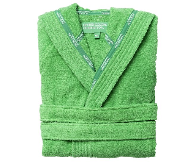 Albornoz benetton 360 gsm 100% algodón Verde