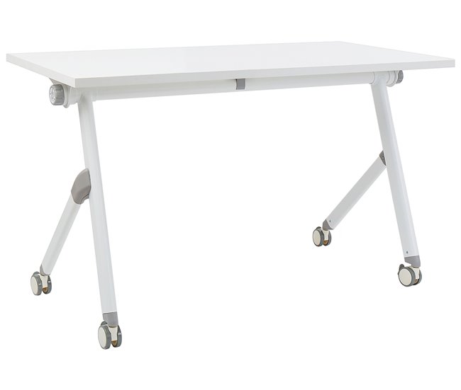 Beliani Escritorio plegable BENDI 120x60 Blanco