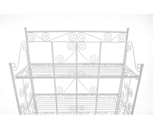 Estantería de 5 niveles para balcón, terraza y salón Blanco