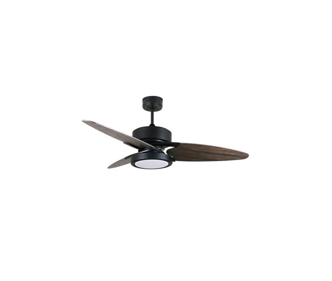 Ventilador De Techo Metal Serie Cross Negro