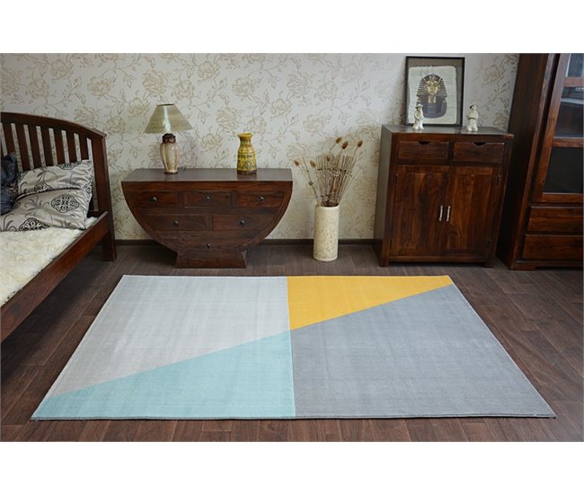 Alfombra SCANDI 18487/572 Trapecio Trapecios 80x150 Gris