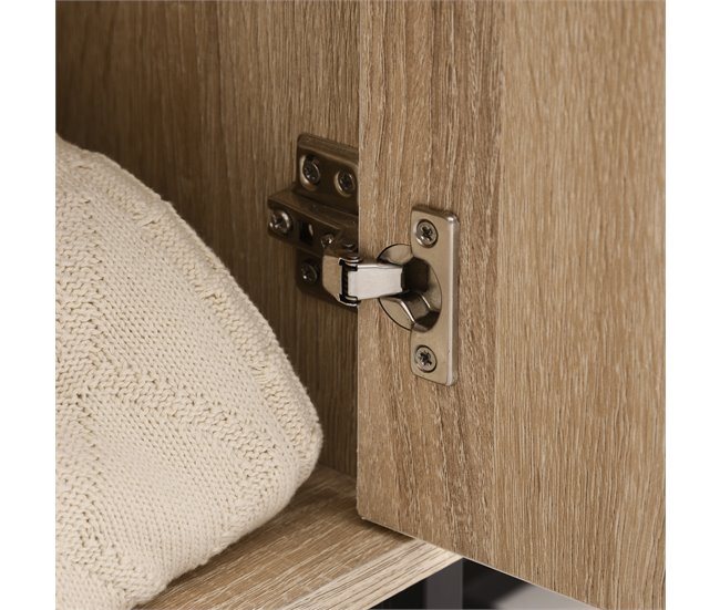 Aparador de Cocina Melamina de Madera, MDF, Metal HOMCOM Marron