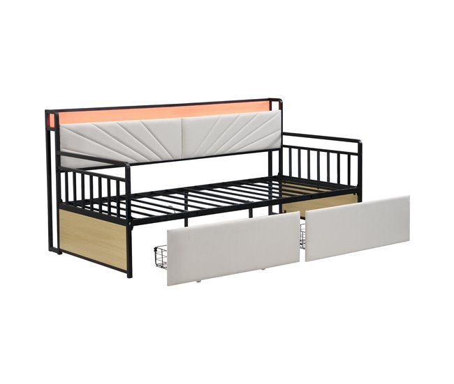 Camas individuales 104x206 Beige