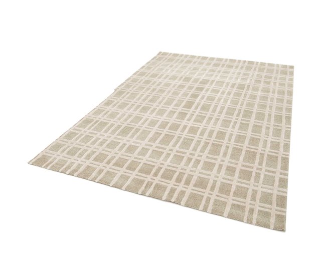 Alfombra con diseño geométrico y relieve CALEDONIA - ATTICGO 120x170 Beige