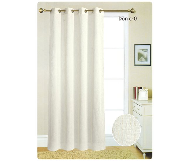 Cortina ollados DON 140X260 cm Crudo