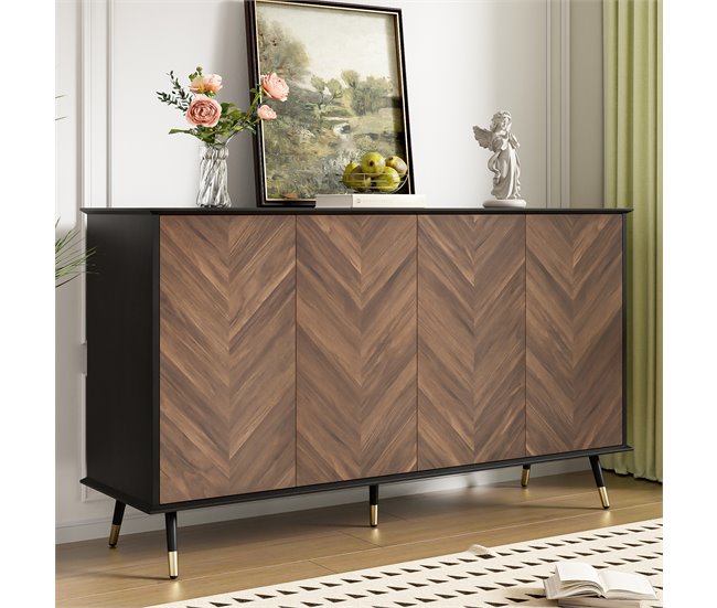 Aparadores Negro/ Madera