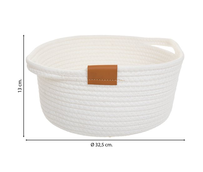Cesto de algodón Blanco