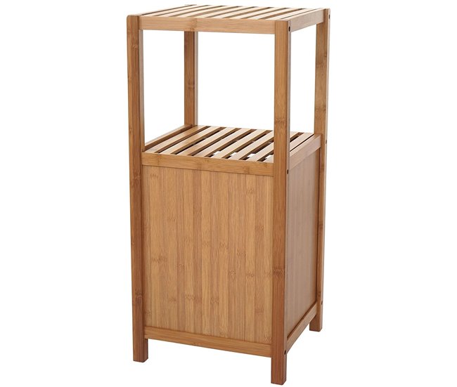 Mueble de baño de bambú mueble estantería SDB04021 Marron Claro